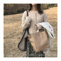Wholesale Low MOQ Ins Fashion Lady Woolen Cloth Tote Bags One-shoulder Bag for Girls